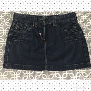French Connection Denim Mini-Skirt w/Stretch Sz 10